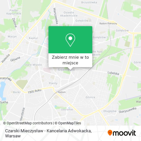 Mapa Czarski Mieczysław - Kancelaria Adwokacka