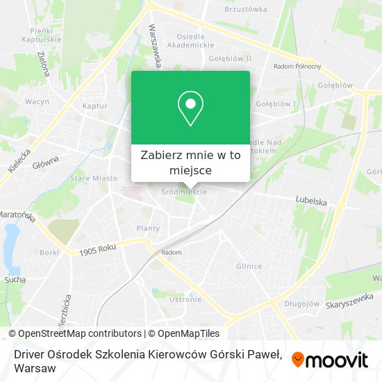 Mapa Driver Ośrodek Szkolenia Kierowców Górski Paweł