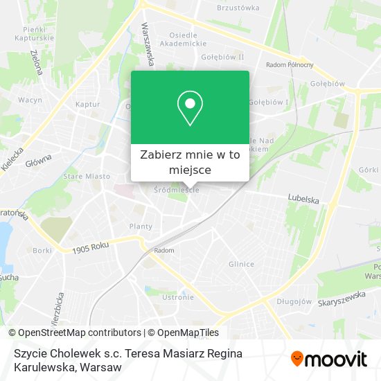 Mapa Szycie Cholewek s.c. Teresa Masiarz Regina Karulewska