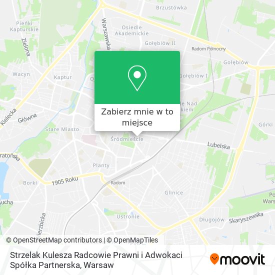 Mapa Strzelak Kulesza Radcowie Prawni i Adwokaci Spółka Partnerska