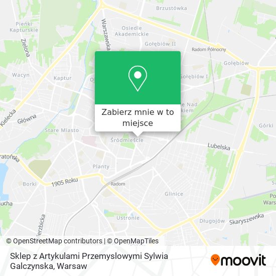 Mapa Sklep z Artykulami Przemyslowymi Sylwia Galczynska