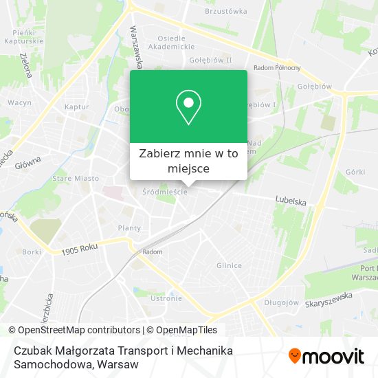 Mapa Czubak Małgorzata Transport i Mechanika Samochodowa