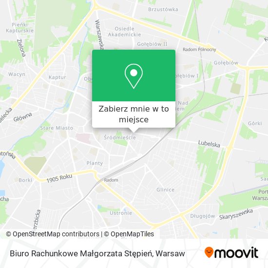 Mapa Biuro Rachunkowe Małgorzata Stępień