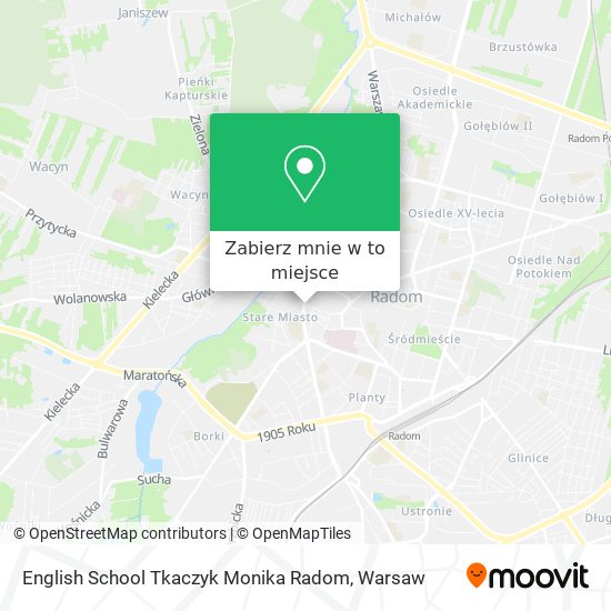 Mapa English School Tkaczyk Monika Radom