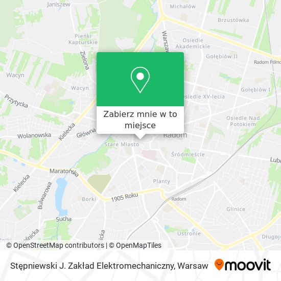 Mapa Stępniewski J. Zakład Elektromechaniczny