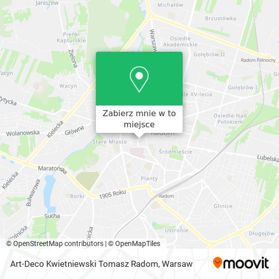 Mapa Art-Deco Kwietniewski Tomasz Radom