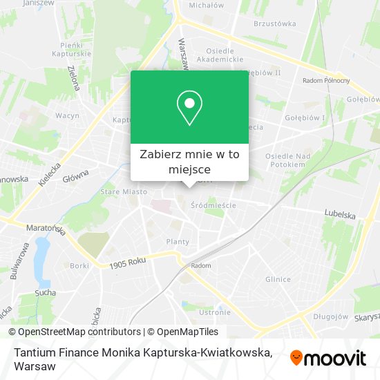 Mapa Tantium Finance Monika Kapturska-Kwiatkowska