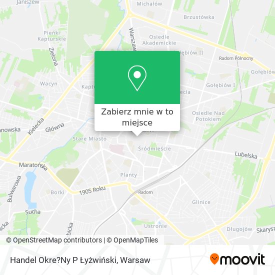 Mapa Handel Okre?Ny P Łyżwiński