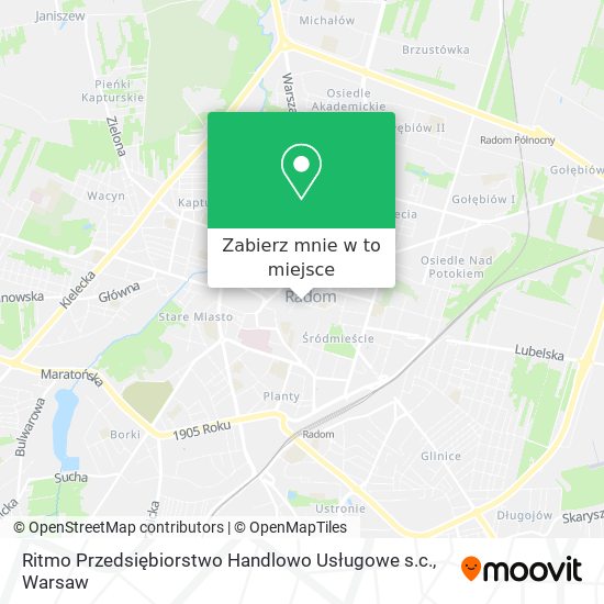 Mapa Ritmo Przedsiębiorstwo Handlowo Usługowe s.c.