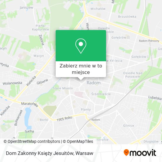 Mapa Dom Zakonny Księży Jesuitów