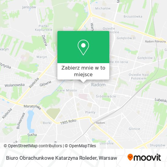 Mapa Biuro Obrachunkowe Katarzyna Roleder