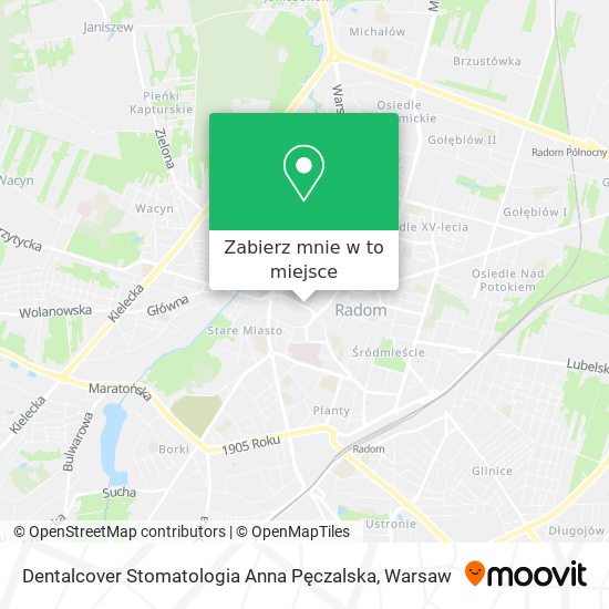 Mapa Dentalcover Stomatologia Anna Pęczalska