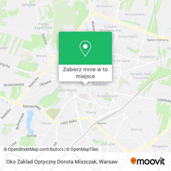 Mapa Oko Zaklad Optyczny Dorota Miszczak