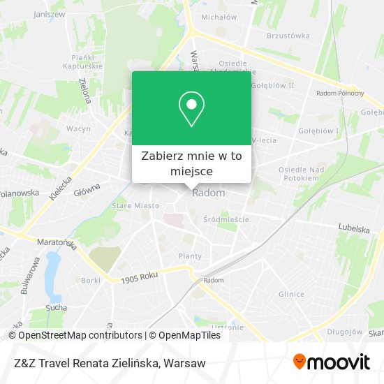 Mapa Z&Z Travel Renata Zielińska