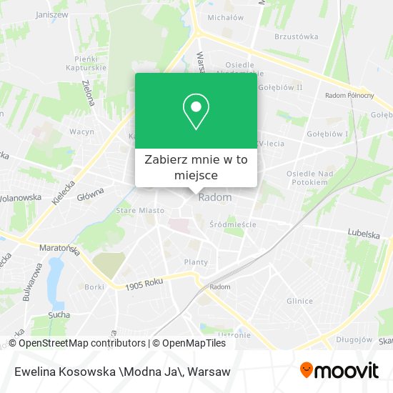 Mapa Ewelina Kosowska \Modna Ja\