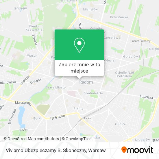 Mapa Viviamo Ubezpieczamy B. Skoneczny