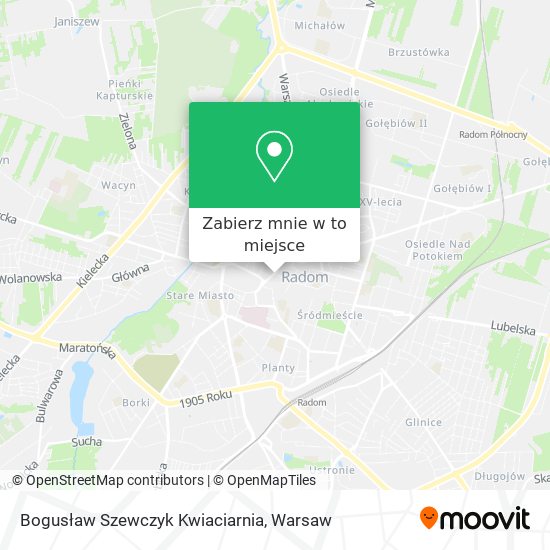 Mapa Bogusław Szewczyk Kwiaciarnia