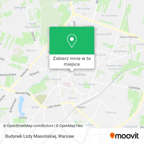 Mapa Budynek Loży Masońskiej