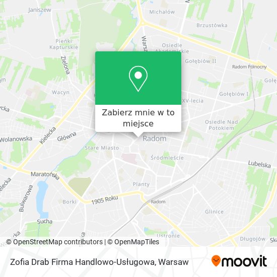 Mapa Zofia Drab Firma Handlowo-Usługowa