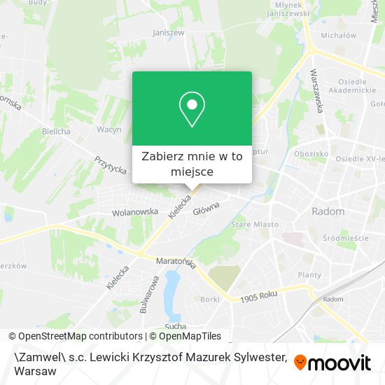 Mapa \Zamwel\ s.c. Lewicki Krzysztof Mazurek Sylwester