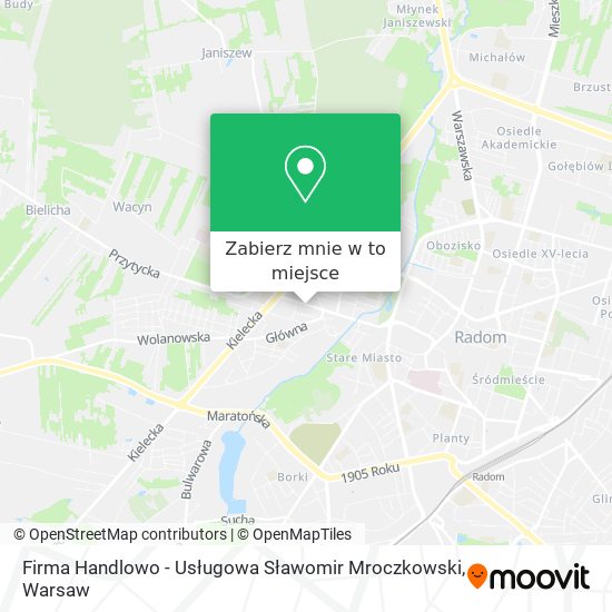 Mapa Firma Handlowo - Usługowa Sławomir Mroczkowski