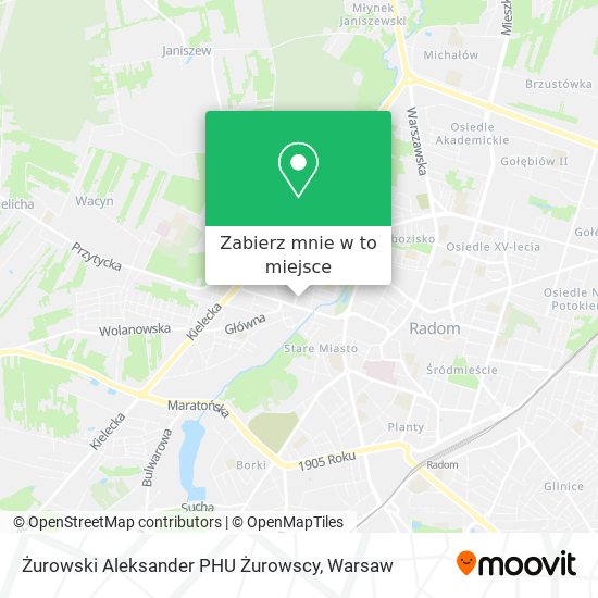 Mapa Żurowski Aleksander PHU Żurowscy