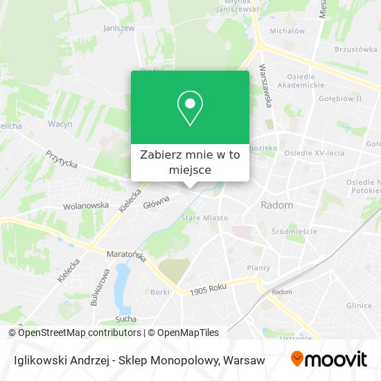 Mapa Iglikowski Andrzej - Sklep Monopolowy