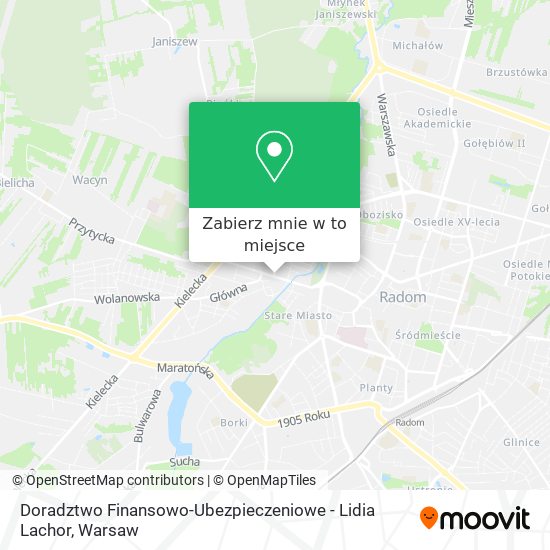 Mapa Doradztwo Finansowo-Ubezpieczeniowe - Lidia Lachor