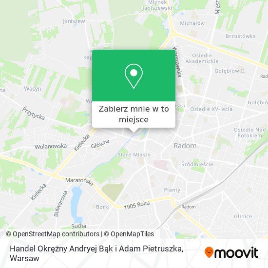 Mapa Handel Okrężny Andryej Bąk i Adam Pietruszka