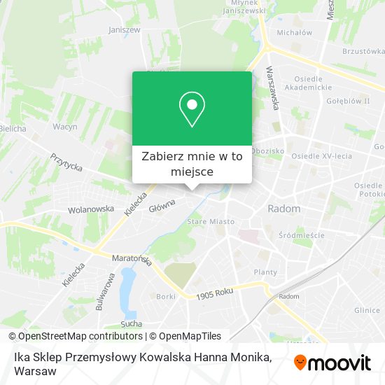 Mapa Ika Sklep Przemysłowy Kowalska Hanna Monika