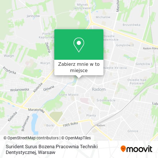 Mapa Surident Surus Bozena Pracownia Techniki Dentystycznej