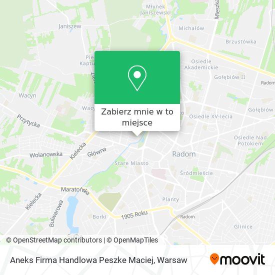 Mapa Aneks Firma Handlowa Peszke Maciej