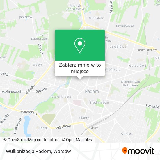 Mapa Wulkanizacja Radom