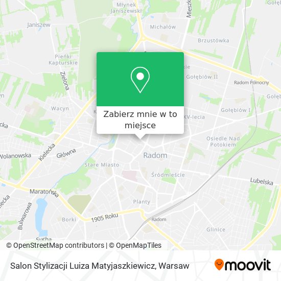 Mapa Salon Stylizacji Luiza Matyjaszkiewicz