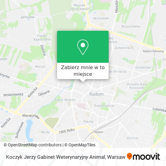 Mapa Koczyk Jerzy Gabinet Weterynaryjny Animal