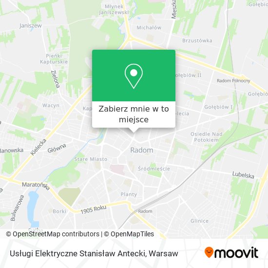 Mapa Usługi Elektryczne Stanisław Antecki