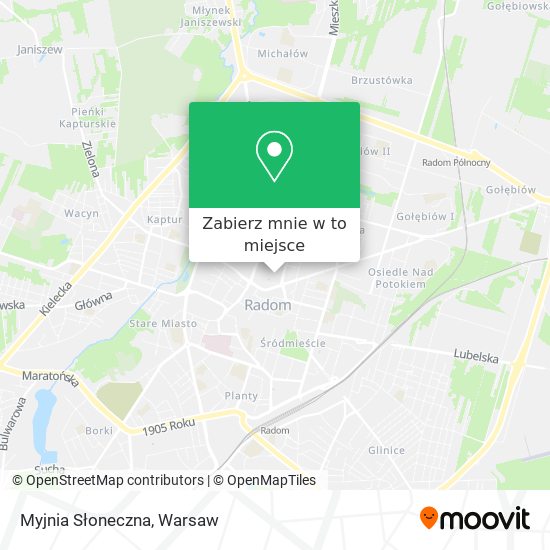 Mapa Myjnia Słoneczna