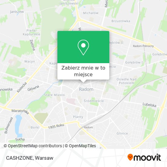 Mapa CASHZONE