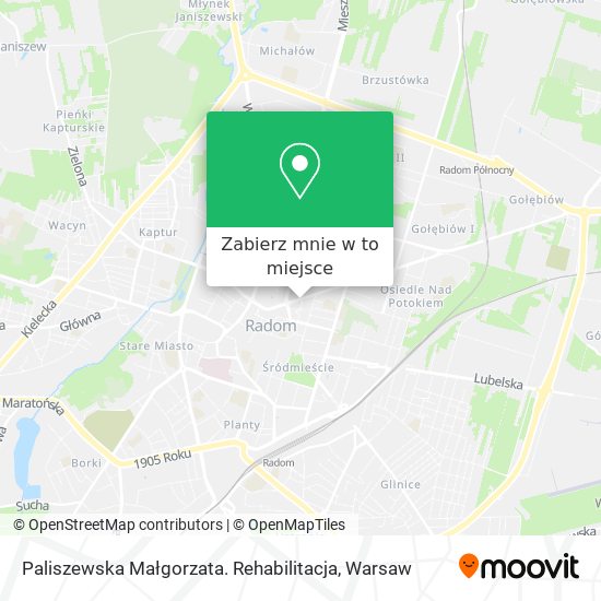 Mapa Paliszewska Małgorzata. Rehabilitacja