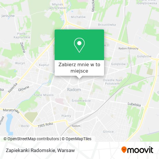 Mapa Zapiekanki Radomskie