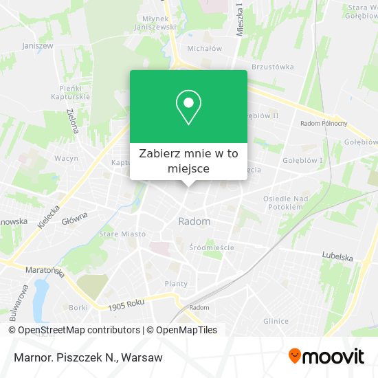 Mapa Marnor. Piszczek N.