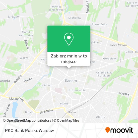 Mapa PKO Bank Polski