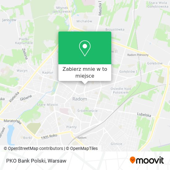 Mapa PKO Bank Polski