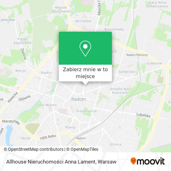 Mapa Allhouse Nieruchomości Anna Lament