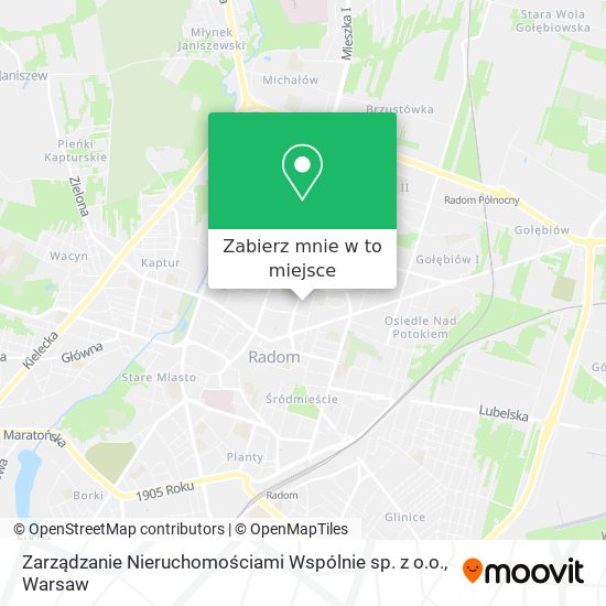 Mapa Zarządzanie Nieruchomościami Wspólnie sp. z o.o.