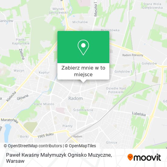 Mapa Paweł Kwaśny Małymuzyk Ognisko Muzyczne