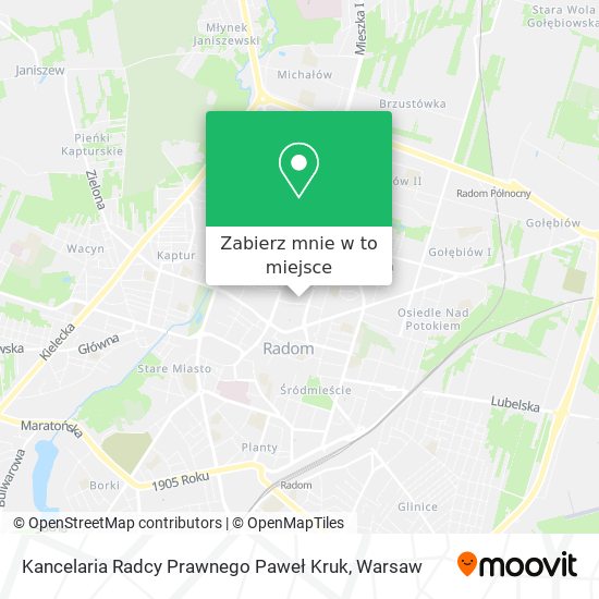 Mapa Kancelaria Radcy Prawnego Paweł Kruk