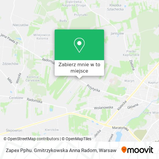 Mapa Zapex Pphu. Gmitrzykowska Anna Radom