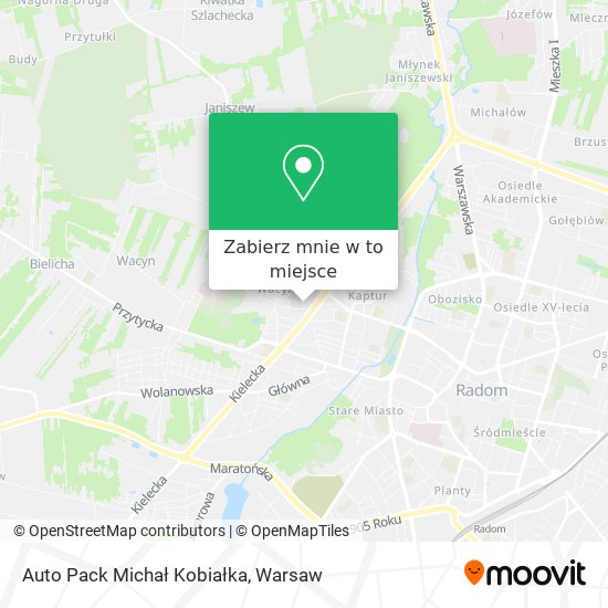 Mapa Auto Pack Michał Kobiałka