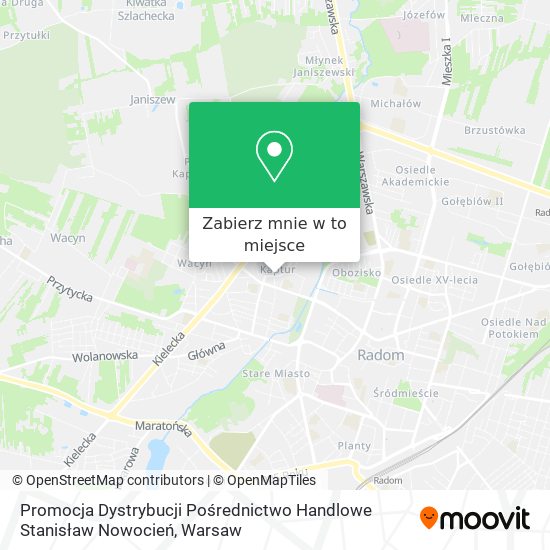 Mapa Promocja Dystrybucji Pośrednictwo Handlowe Stanisław Nowocień